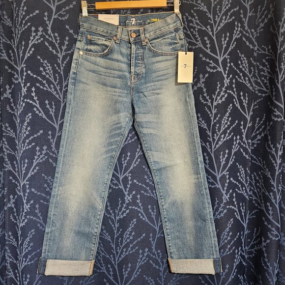 7 For all Mankind Vintage High Waist Josefina Boyfriend Jeans - Picture 1 of 12